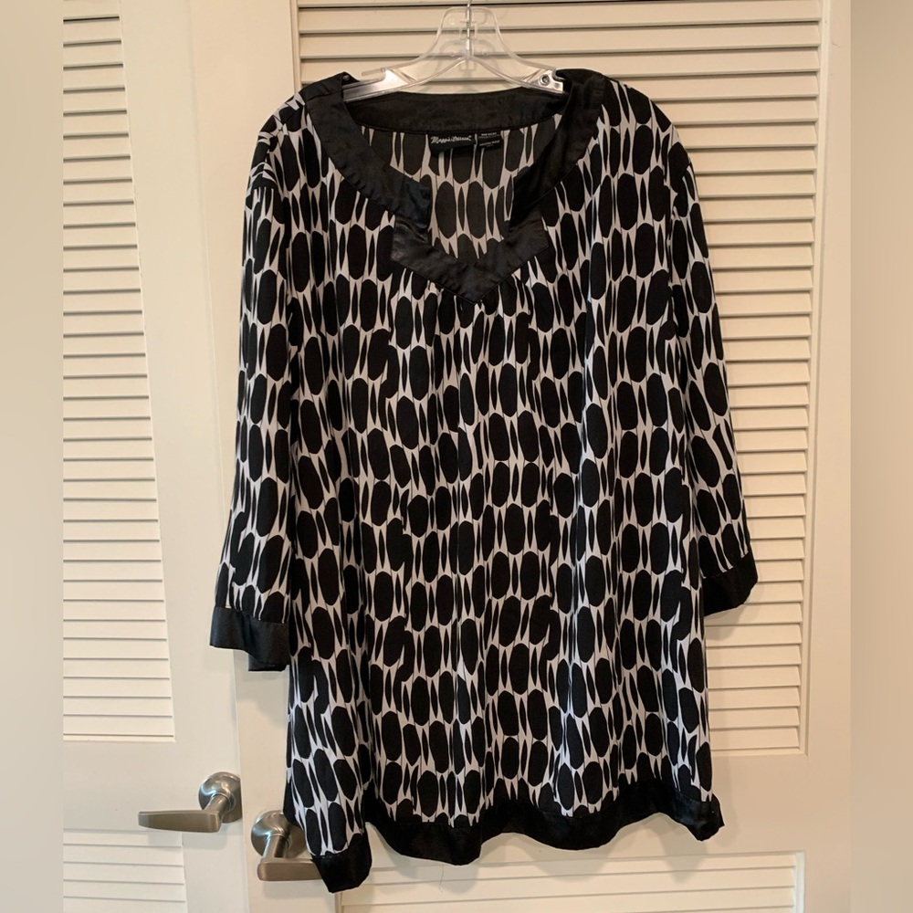 Maggie Barnes Checkered Blouse